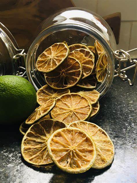 Dried Lime Wheels for Drinks, Potpourri, and Tea